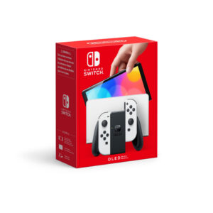 Nintendo Switch 7″ OLED 64GB White – Vibrant Screen, 3 Play Modes, Enhanced Audio, Multiplayer Fun