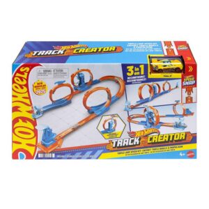 Mattel Hot Wheels Track Creator Triple Loop Pack with 1:64 Scale Toy Car, Multi – Multi – Size: One Size