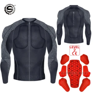ALPINES FOX Summer Men Motorcycle Soft Armor Jacket CE Level 2 Moto Body Armor Clothing Male Motocross Protection Riding Protective Gear