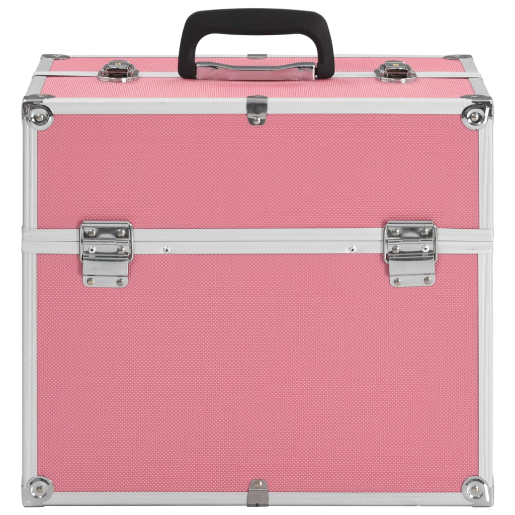 Ebern Designs Birgid Make-up Case 38 x 23 x 34 cm Pink Aluminum Pink 34cm H X 38cm W X 23cm D