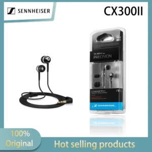 Sennheiser CX300II wired in ear headphones with high quality and high resolution are compatible with computers and mobile phones