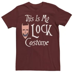 Disney s The Nightmare Before Christmas Halloween Lock Men’s Costume Tee,  – Cardinal – Size: XL