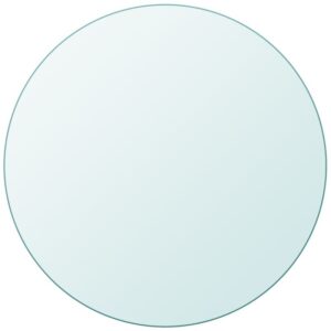 Table Top Tempered Glass Round 600 mm Vidaxl