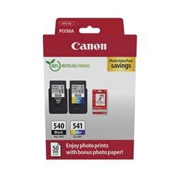 Canon PG-540/CL-541 Inkjet Cartridge + Glossy Photo Paper Black/Colour