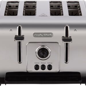 Morphy Richards Venture 240130 4 Slice Toaster – Brushed Steel, Stainless Steel