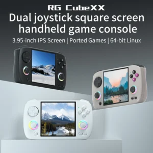 ANBERNIC RG CubeXX Handheld Game Retro Video Gaming Console with 3.95′ IPS Screen Linux WiFi Bluetooth HD Connection