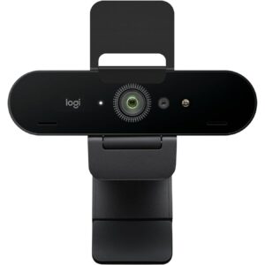 Logitech Brio 4K Webcam – Ultra HD Video Calling, Noise-Cancelling Mic, Auto Light Correction, Wide Field of View (Teams/Zoom/Meet)