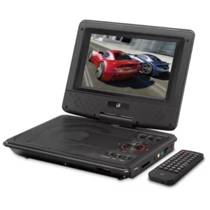 GPX 7-in. Portable DVD Player with Swivel Screen, Black – Black – Size: One Size