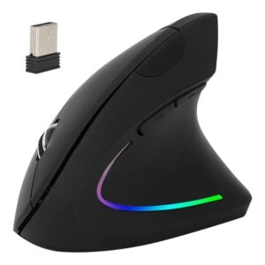 Vind 2.4G Wireless Vertical Mouse Ergonomic Optical Mice w/ 6 Buttons 3 Adjustable DPI 800/1200/1600 Levels for Laptop PC Computer